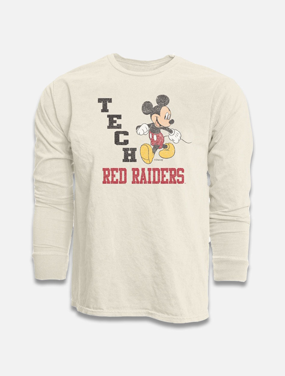 Disney x Red Raider Outfitter Texas Tech "Strutting Mickey" Long Sleeve T-Shirt