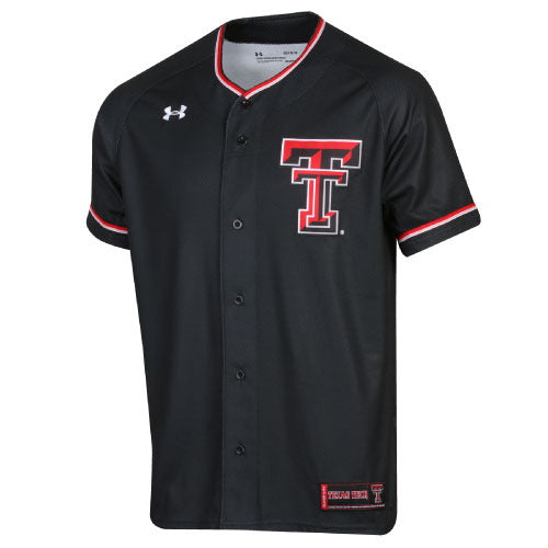 Under Armour Texas Tech Red Raiders Double T Black Baseball Jersey