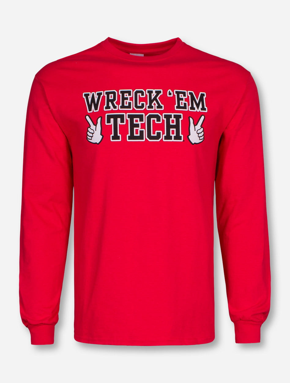 Beat UT Wreck 'Em Tech Red Long Sleeve – Red Raider Outfitter
