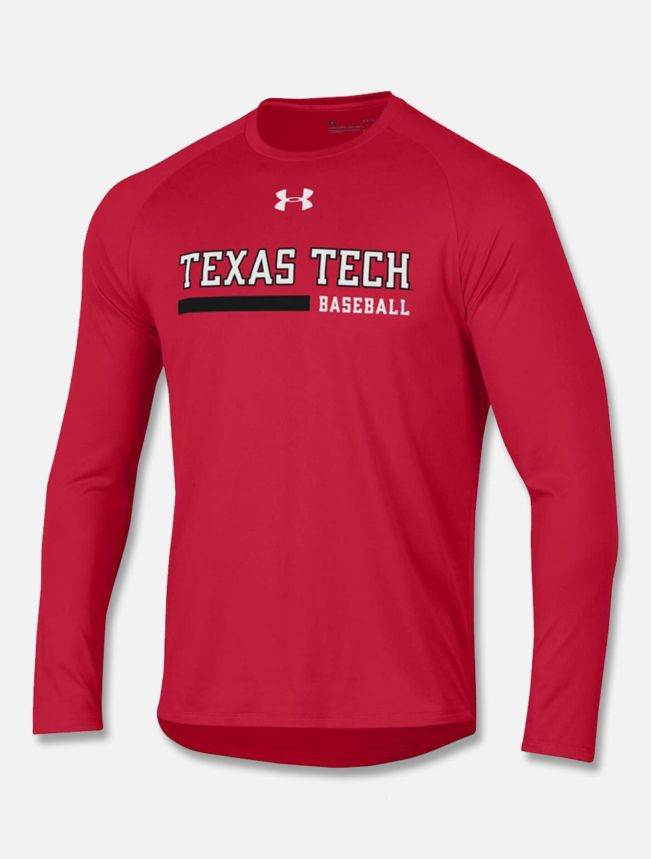 Texas Tech Red Raiders Under Armour Long Sleeve 2018 Baseball Sideline