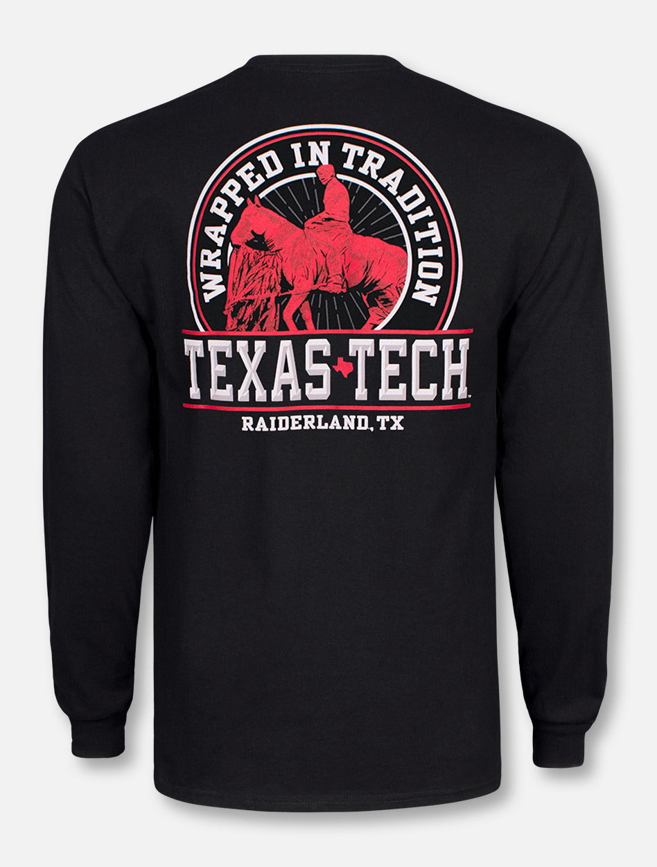 Texas Tech Red Raiders Double T "Will Rogers Wrapped In Traditions" Black Long Sleeve T-shirt