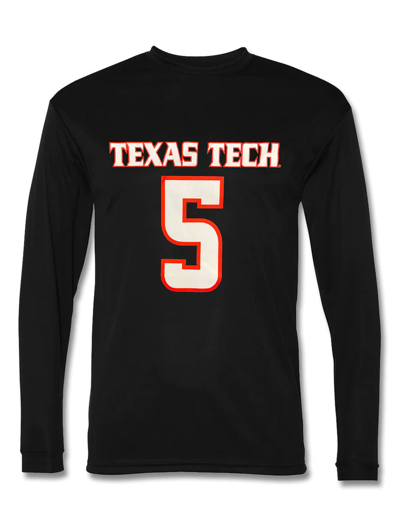 Patrick Mahomes Texas Tech Red Raiders White Football Long Sleeve