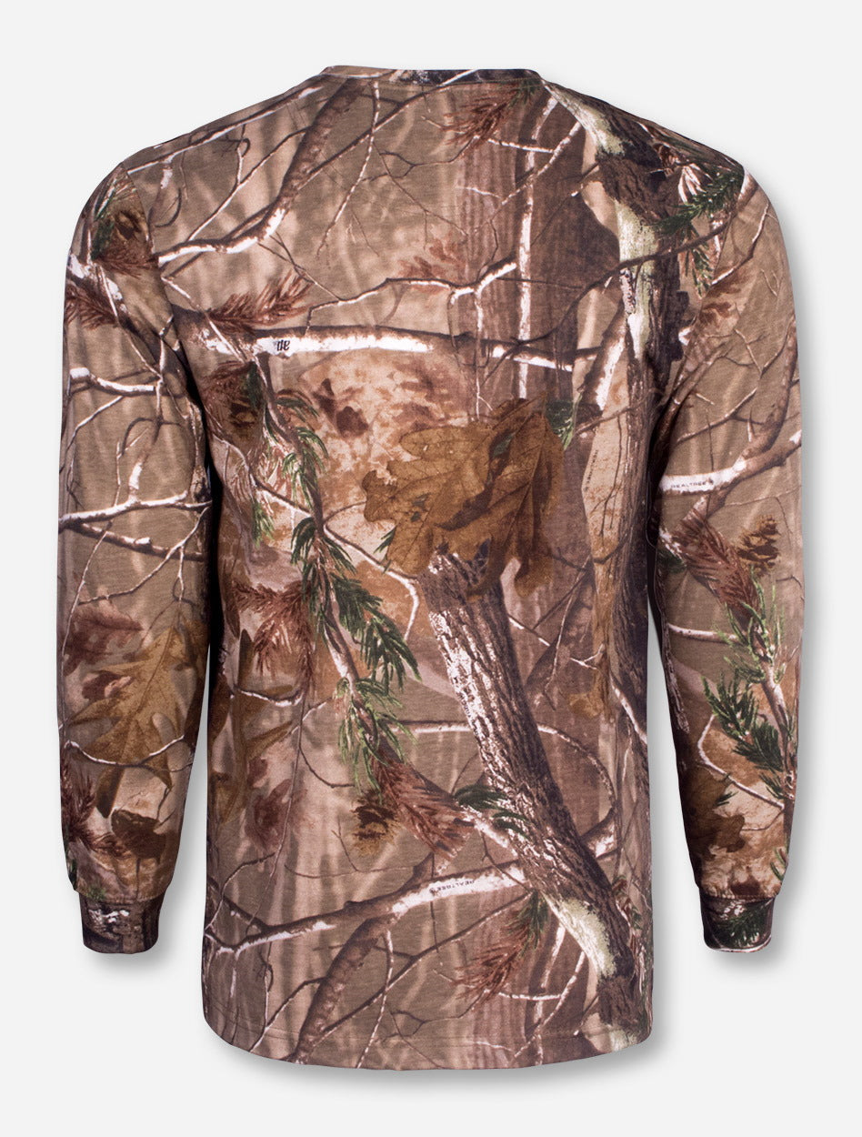 Texas Tech with Double T on Camo Long Sleeve