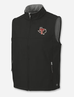 Charles River Texas Tech "Soft Shell" Pride Black Full Zip Vest