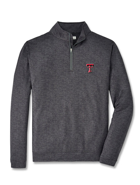 Peter Millar Texas Tech Double T Perth Stretch "Stitch" Performance Quarter Zip