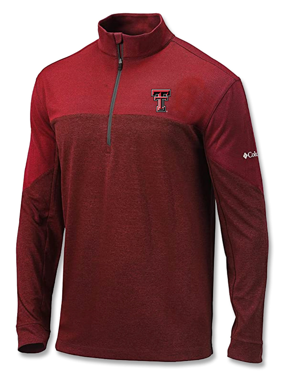 Columbia Texas Tech "Home Course" Omni-Wick 1/4 Zip Pullover