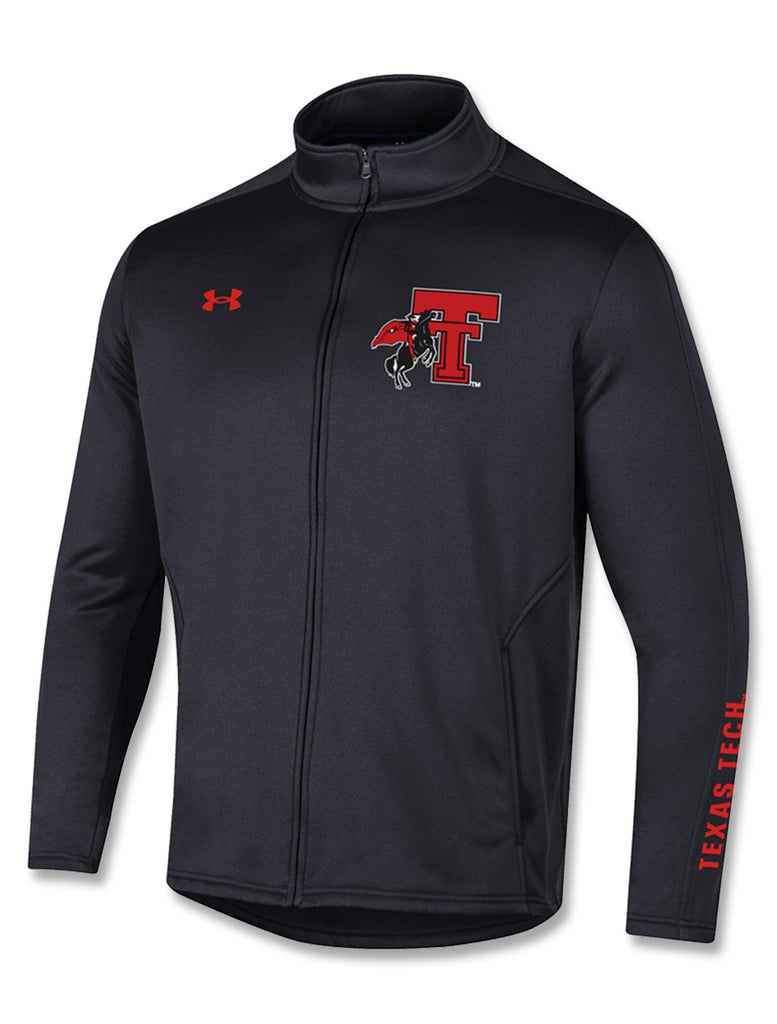 Texas Tech Dark Horse Arch Vintage Varsity Jacket in Red, Size: 2X, Sold by Red Raider Outfitters