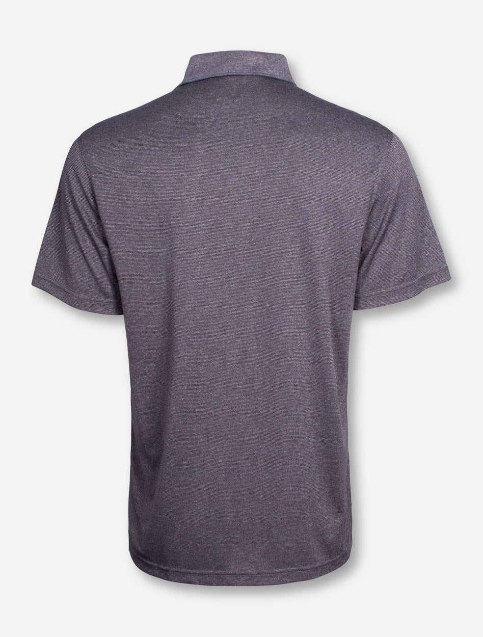 Levelwear Texas Tech "Affirmed" Grey Striped Polo