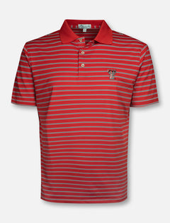 Peter Millar Texas Tech Red Raiders "Senior" Striped Red Polo