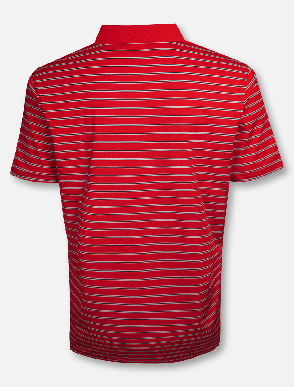 Peter Millar Texas Tech Red Raiders "Senior" Striped Red Polo