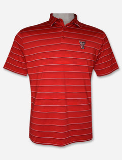 Texas Tech Red Raiders "Bankshot" Striped Men's Red Polo