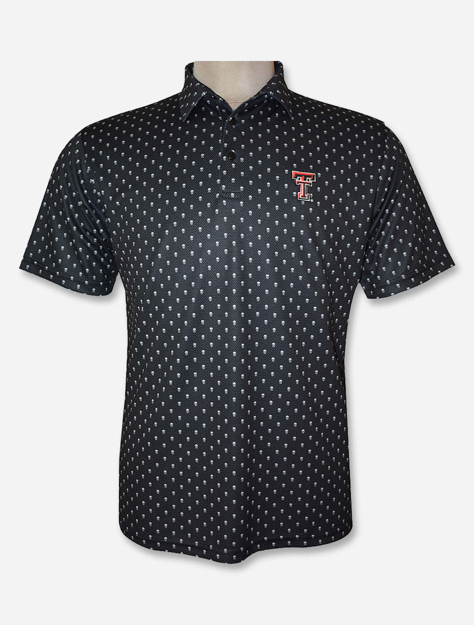 Texas Tech Red Raiders "Pirate Era" Skull Pattern Men's Polo