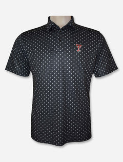 Texas Tech Red Raiders "Pirate Era" Skull Pattern Men's Polo