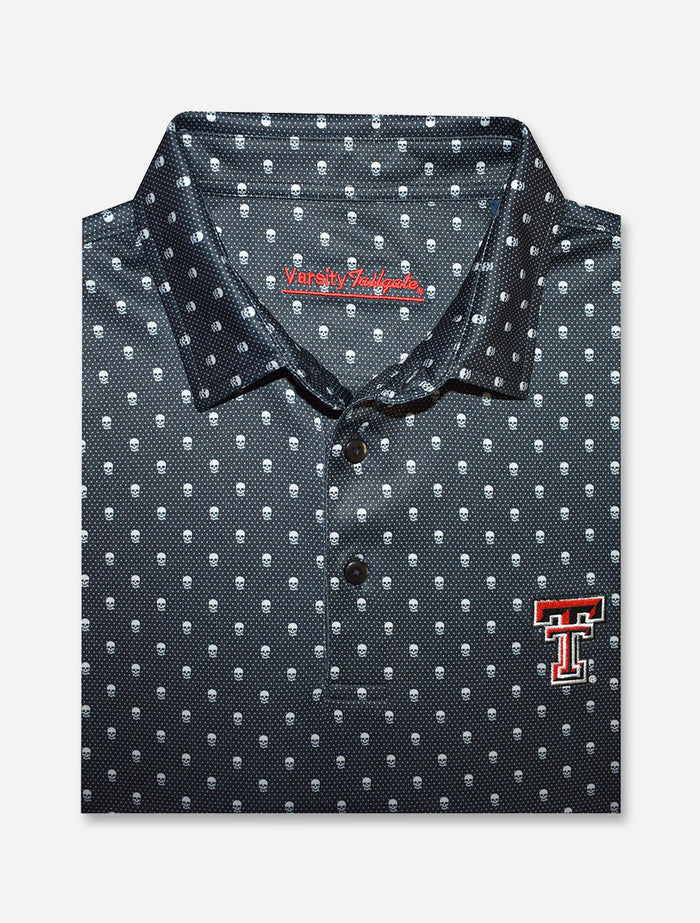 Texas Tech Red Raiders "Pirate Era" Skull Pattern Men's Polo