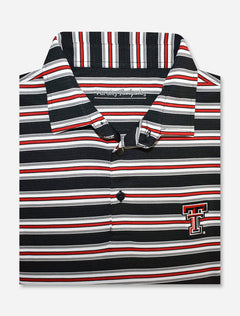 Texas Tech Red Raiders "Air Mail" Tri Team Color-Striped Men's Polo