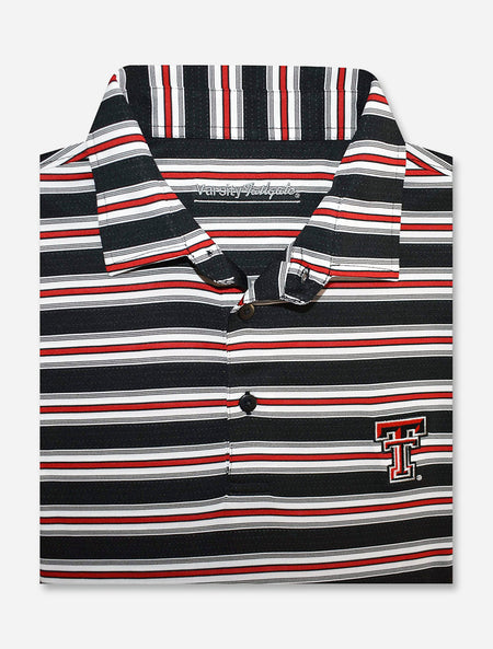 Texas Tech Red Raiders "Air Mail" Tri Team Color-Striped Men's Polo