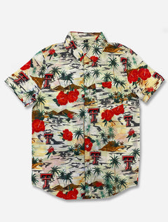 Texas Tech Red Raiders "Paradise Floral" Hawaiian Button Down