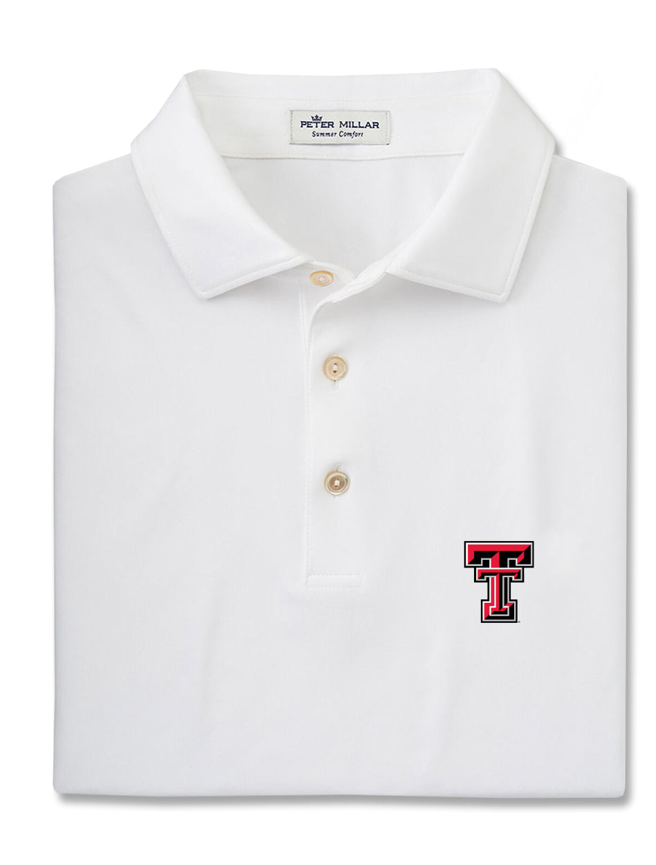 Peter Millar Texas Tech Double T "Collection" Solid Performance Polo