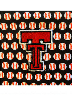 Texas Tech Dark Horse "Baseball All Over" Premium Black Polo