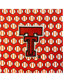 Texas Tech Dark Horse "Baseball All Over" Premium Red Polo