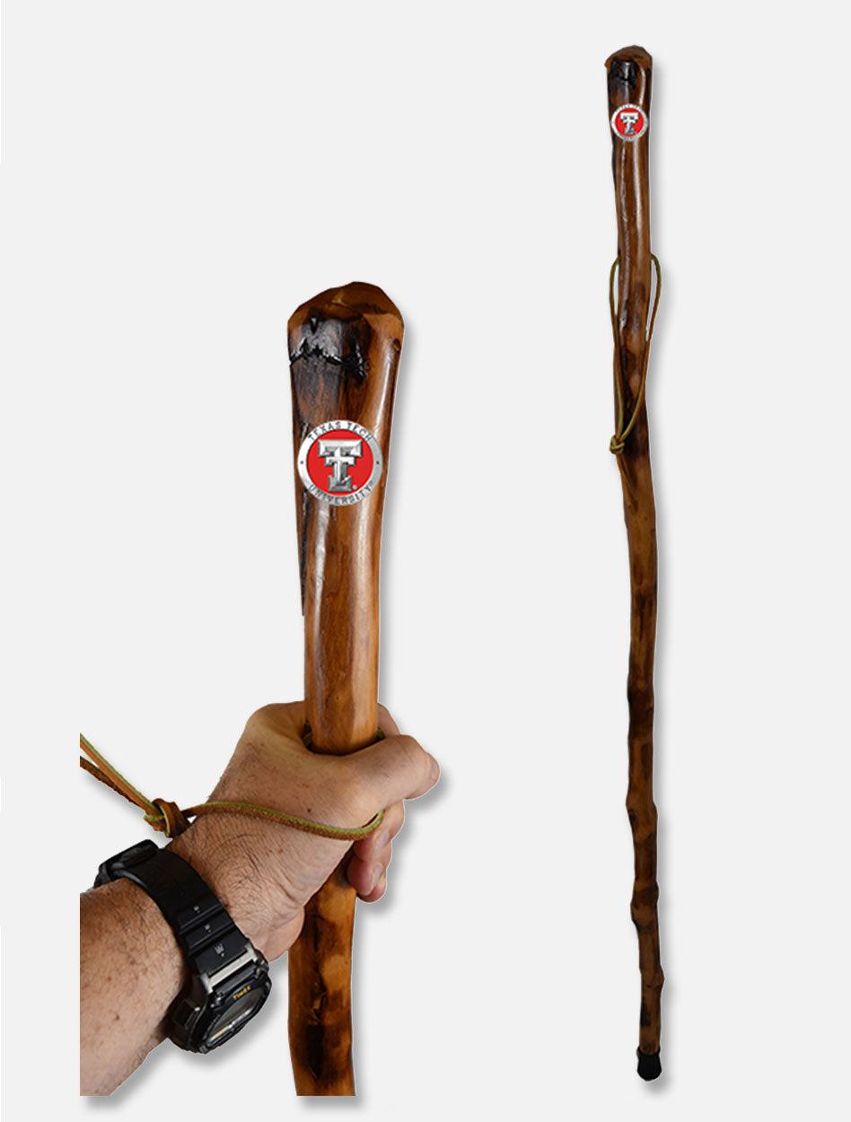 Texas Tech Red Raiders Walking Stick with Metal Double T Concho