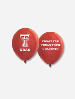Texas Tech Red Raiders Grad Balloons 10 pack