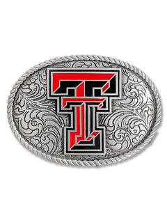 Texas Tech Double T Metal Belt Buckle