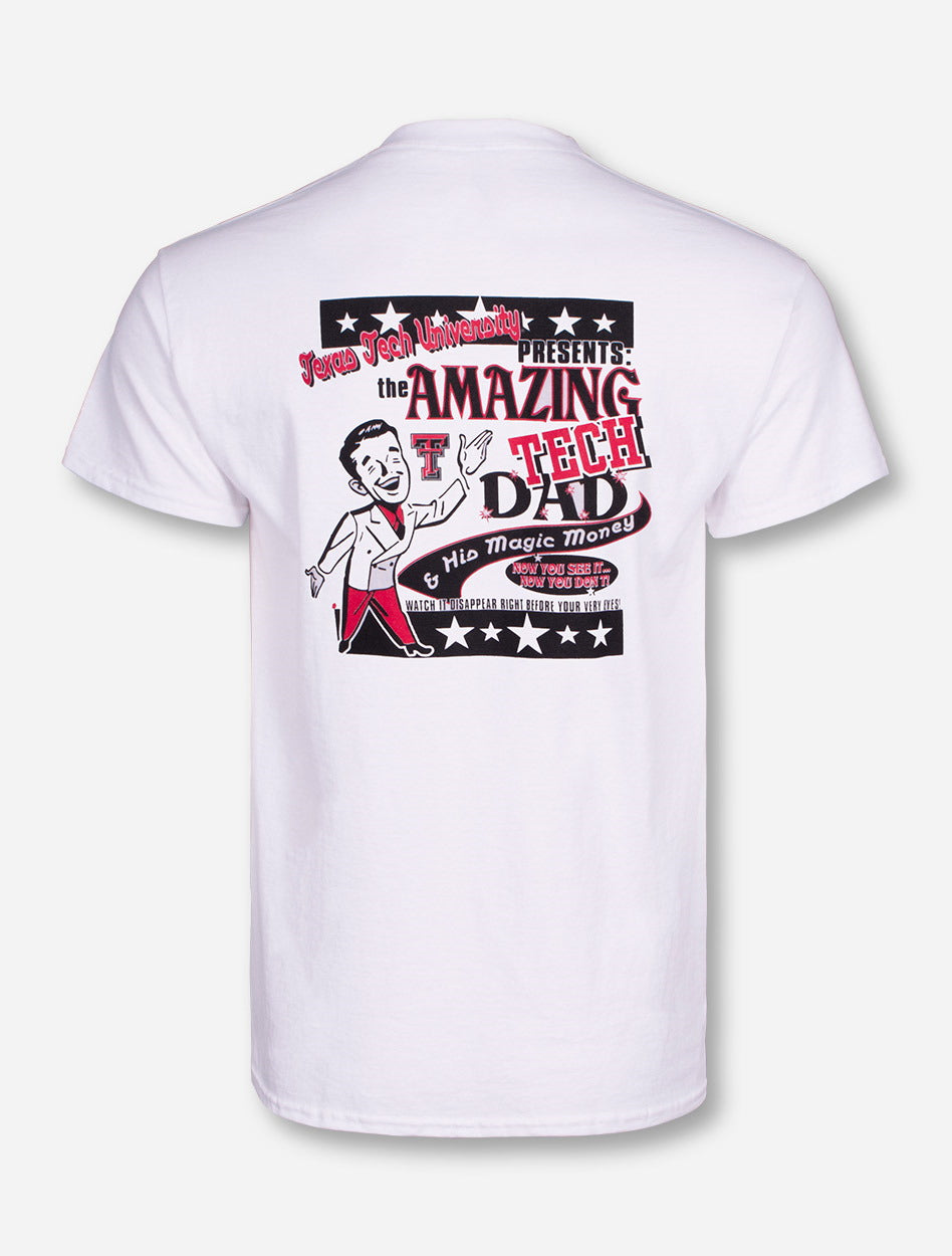 Amazing Tech Dad on White T-Shirt - Texas Tech