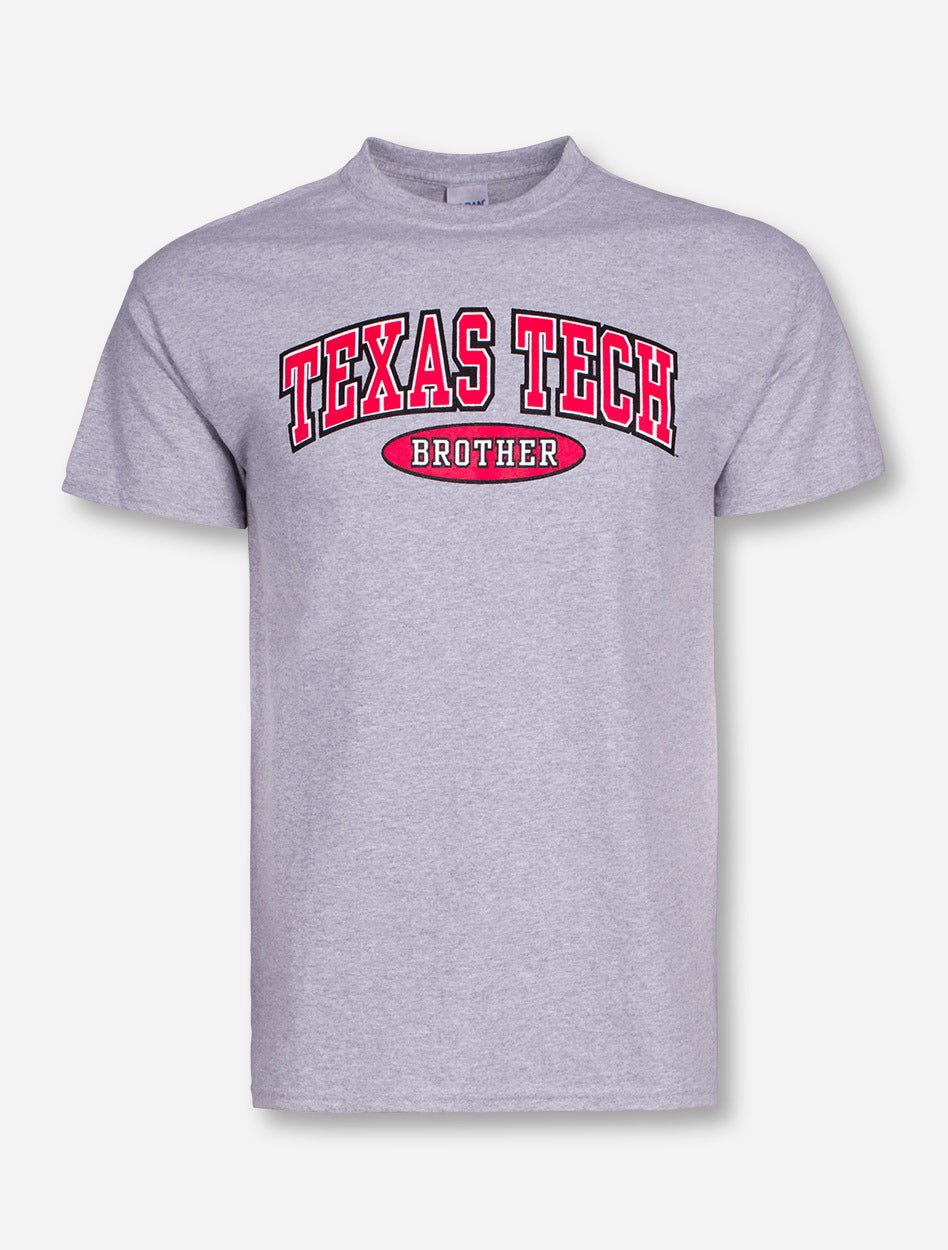 Texas Tech Brother in Oval on Heather-Grey T-Shirt