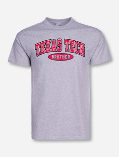 Texas Tech Brother in Oval on Heather-Grey T-Shirt