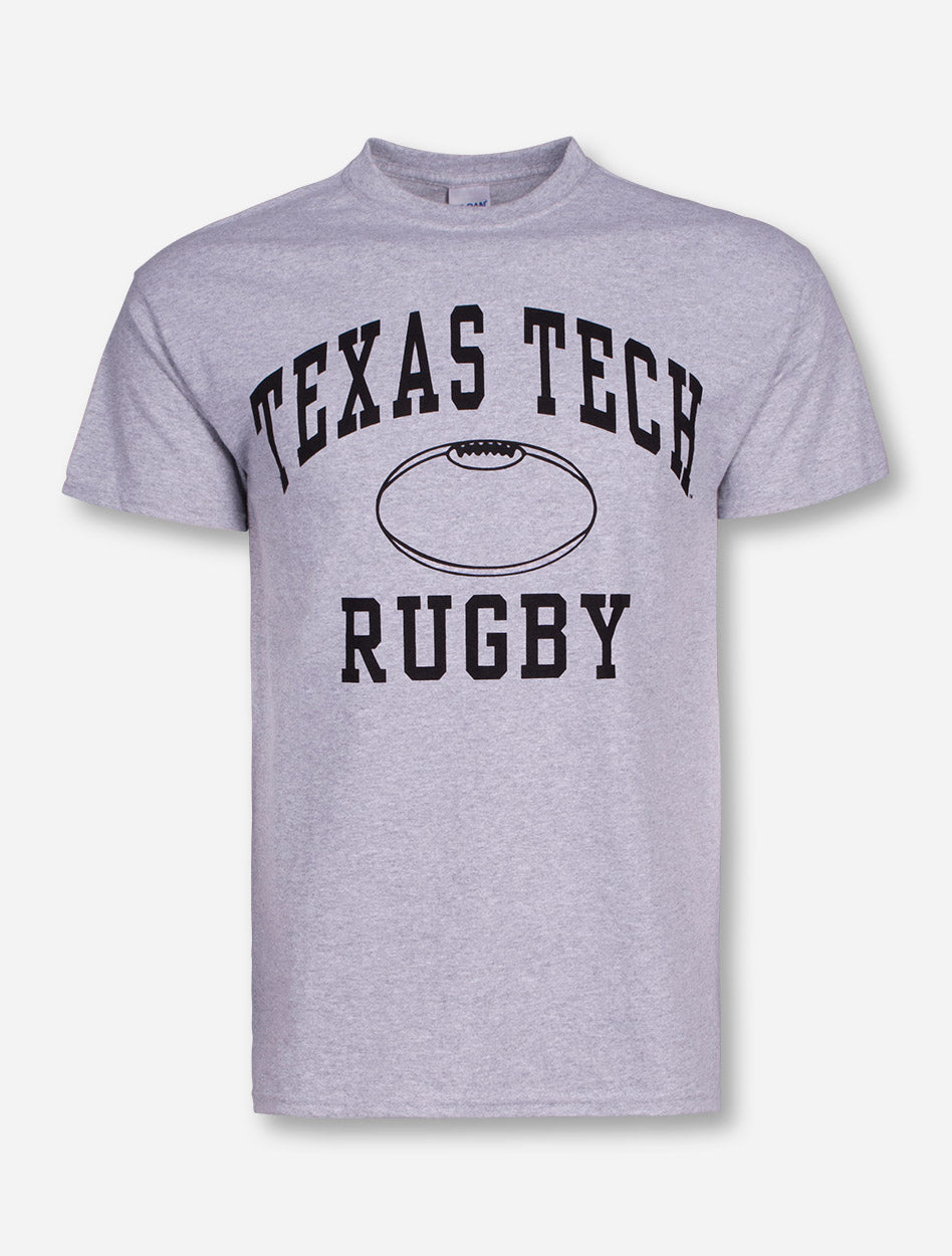 Texas Tech Rugby on Heather Grey T-Shirt