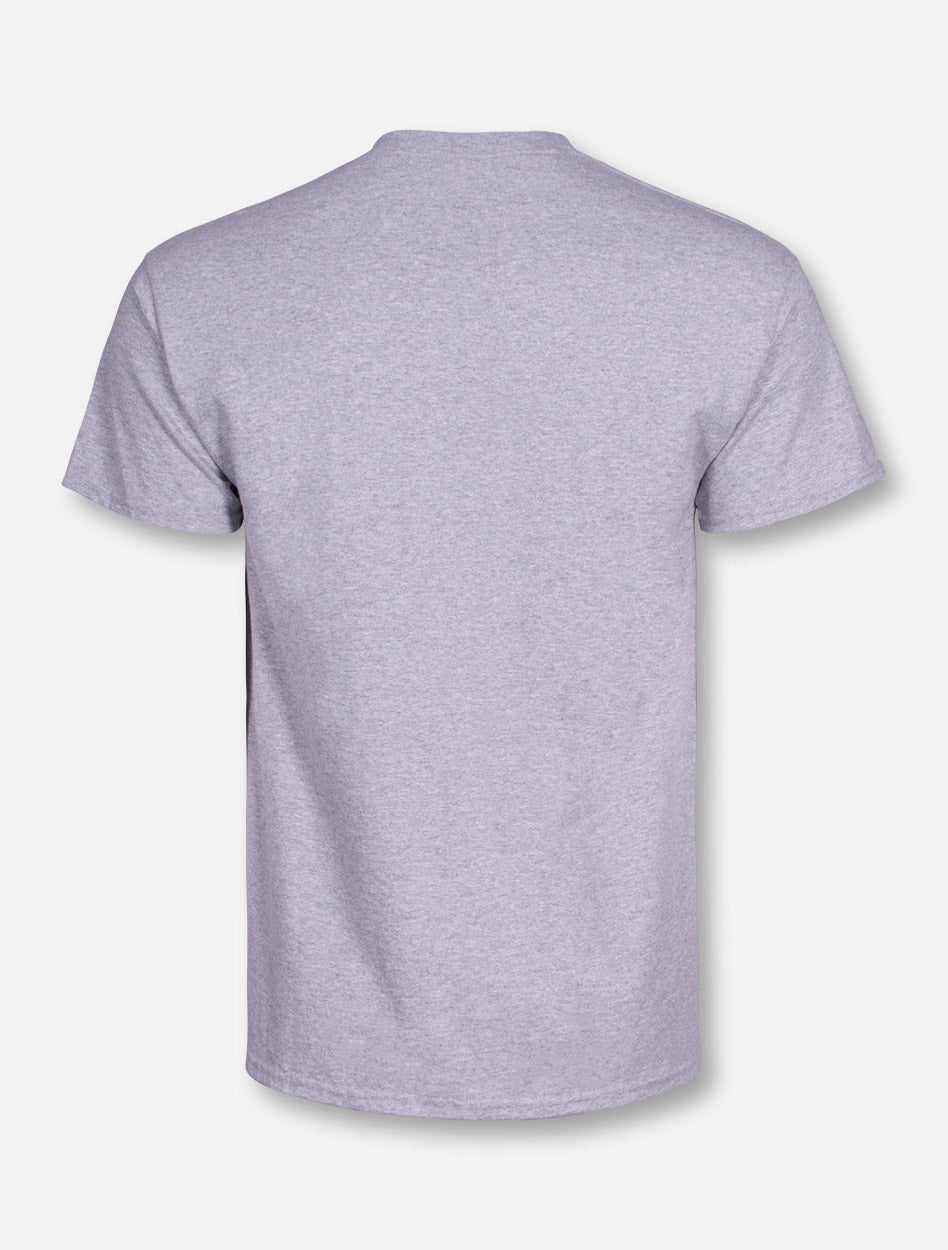 Texas Tech Rugby on Heather Grey T-Shirt