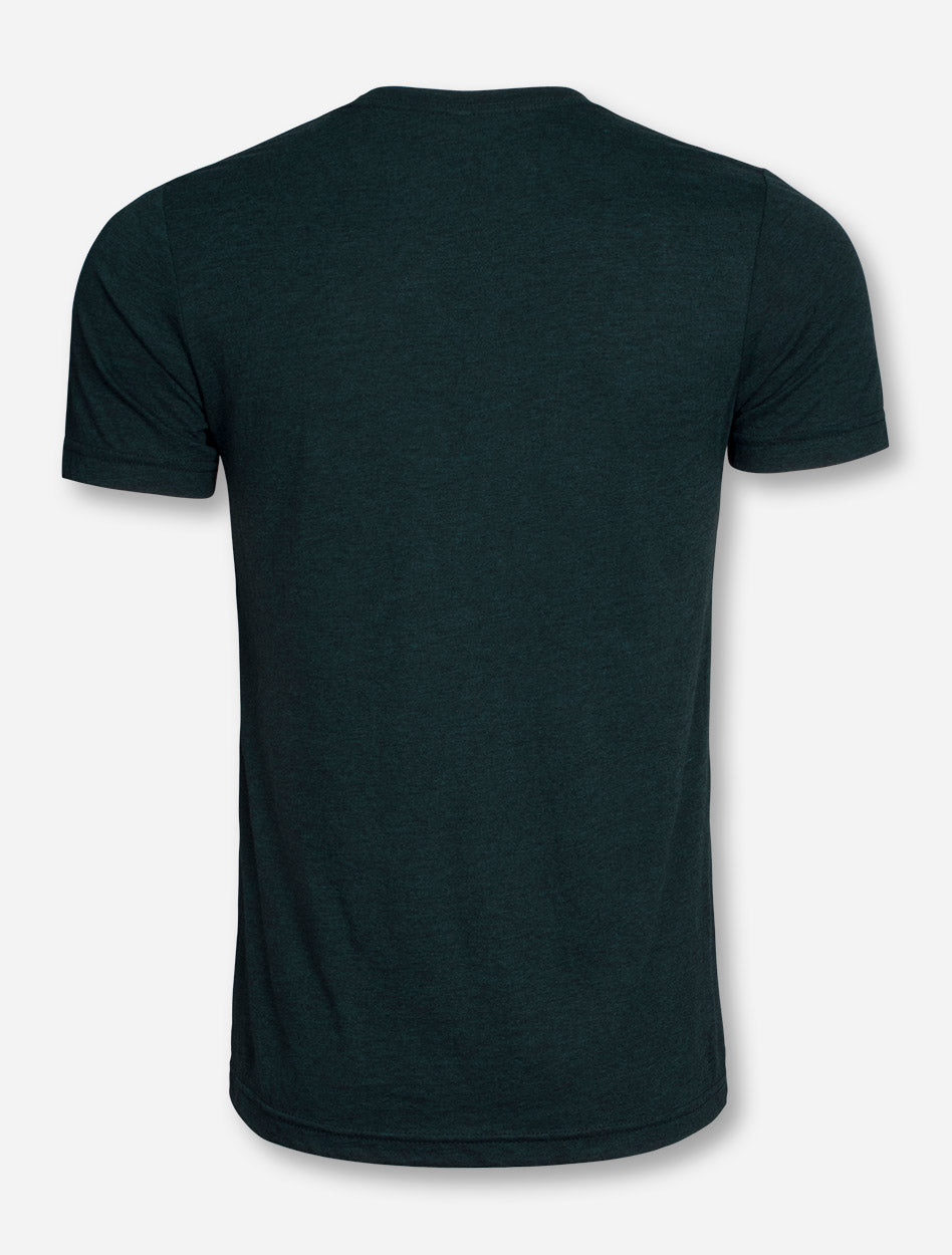 Texas Tech White Arch on Heather-Emerald T-Shirt