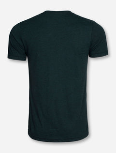 Texas Tech White Arch on Heather-Emerald T-Shirt