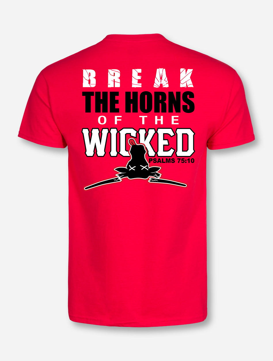 Texas Tech Breaking the Horns of the Wicked Red T-Shirt