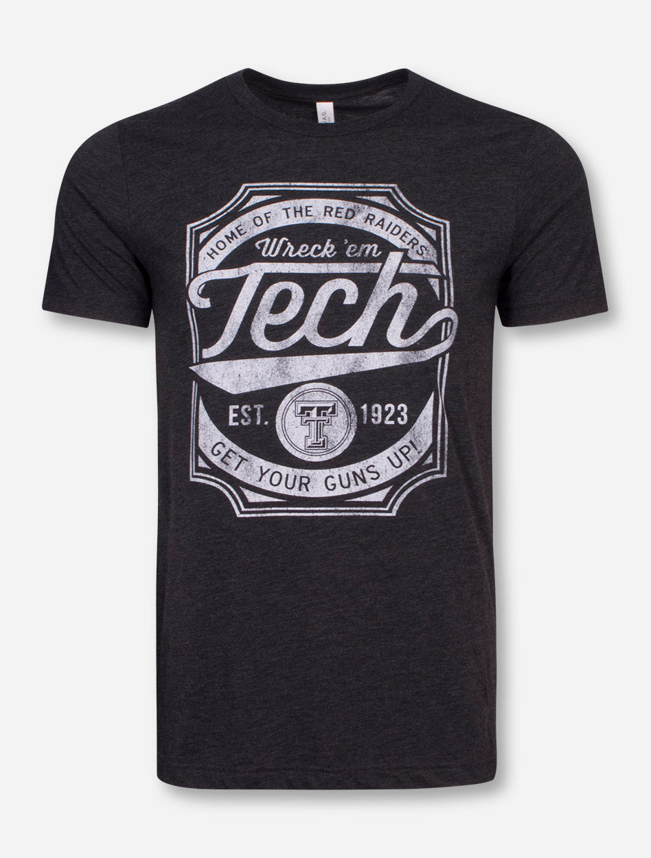 Texas Tech "Skate Deck" Heather Charcoal T-Shirt