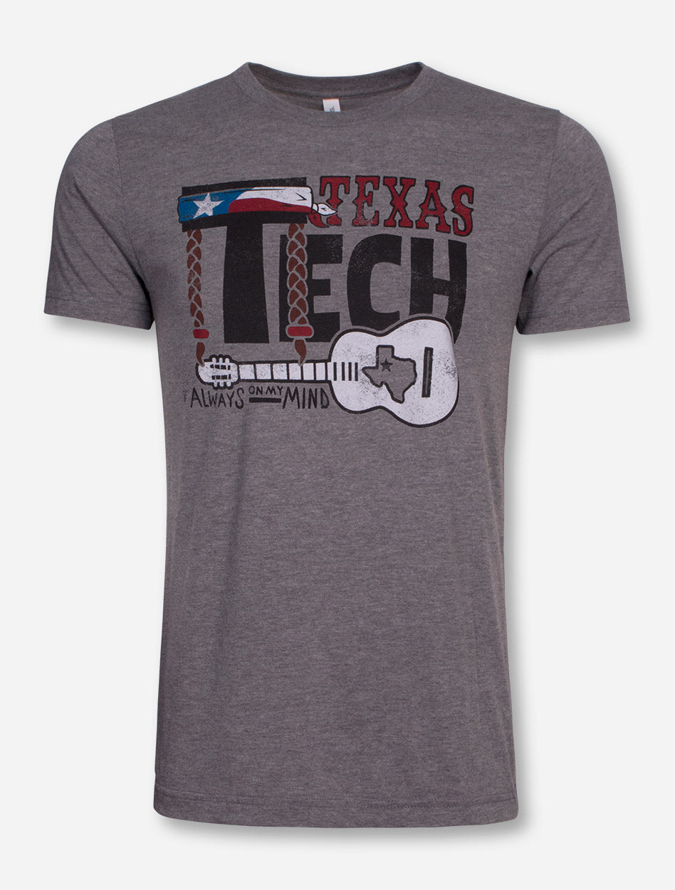 Texas Tech "Always on my Mind" Heather Grey T-Shirt