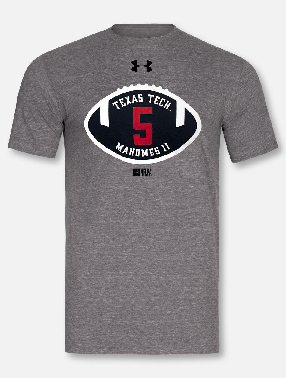 Under Armour Texas Tech Red Raiders "Mahomes II Slinger Tee" Grey Triblend T-Shirt