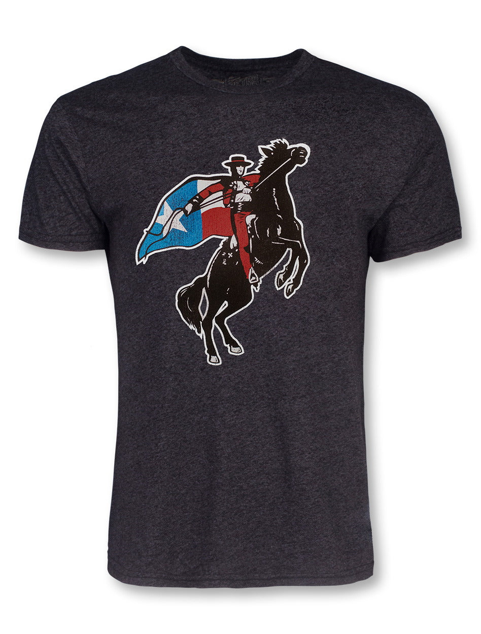 Texas Tech Red Raiders Large Texas Flag Rearing Rider T-Shirt