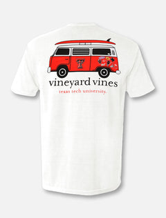 Vineyard Vines Texas Tech Red Raiders Double T "Van with Surfboard" T-Shirt