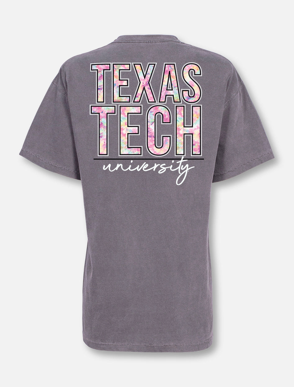 Texas Tech Red Raiders Stack in Tie Dye T-Shirt