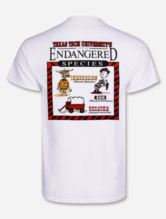 Texas Tech Red Raiders "Endangered Species" White T-shirt
