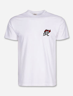 Texas Tech Red Raiders "Basketball Toon Sports" Comfort Color White T-Shirt