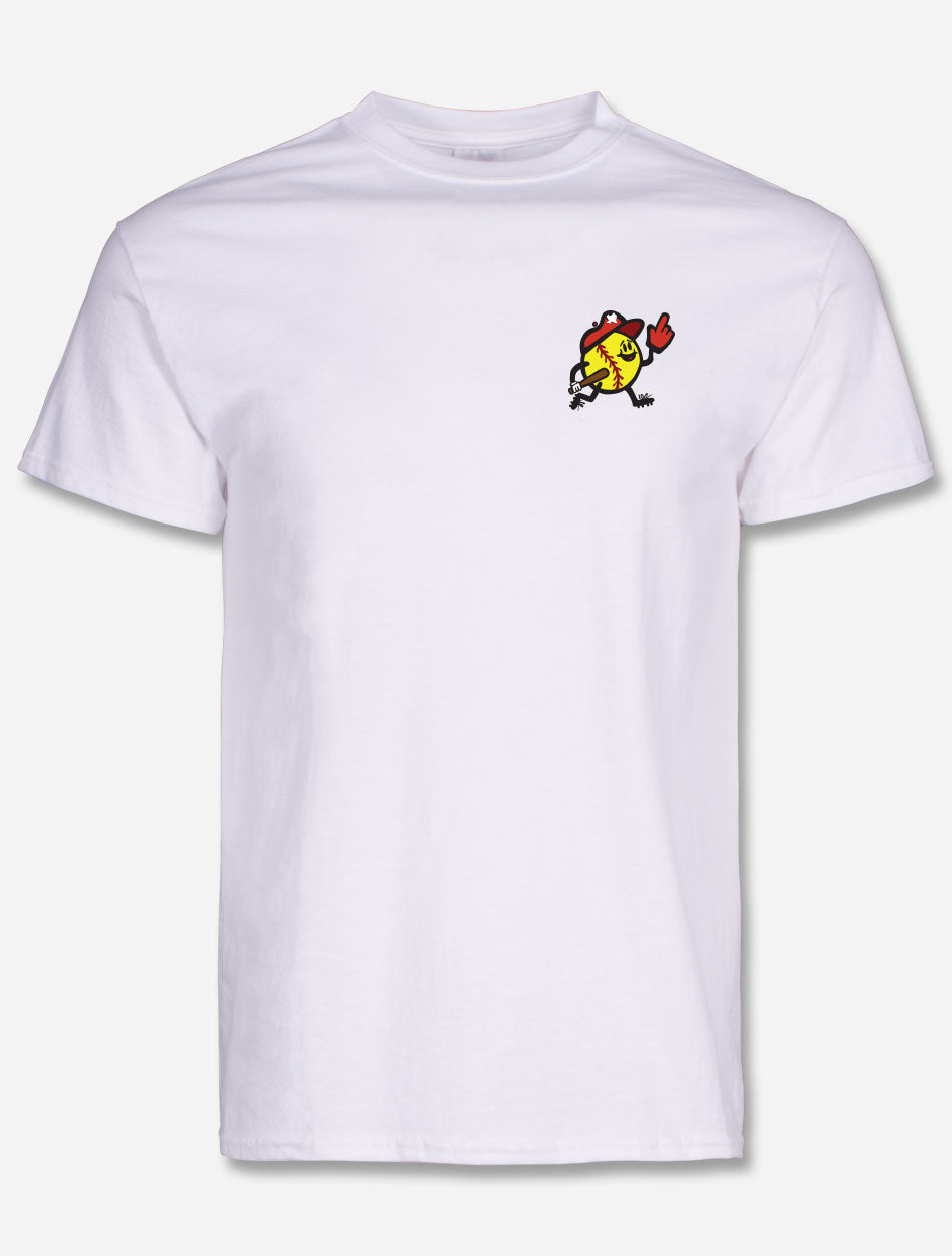 Texas Tech Red Raiders "Softball Toon Sports" White T-Shirt