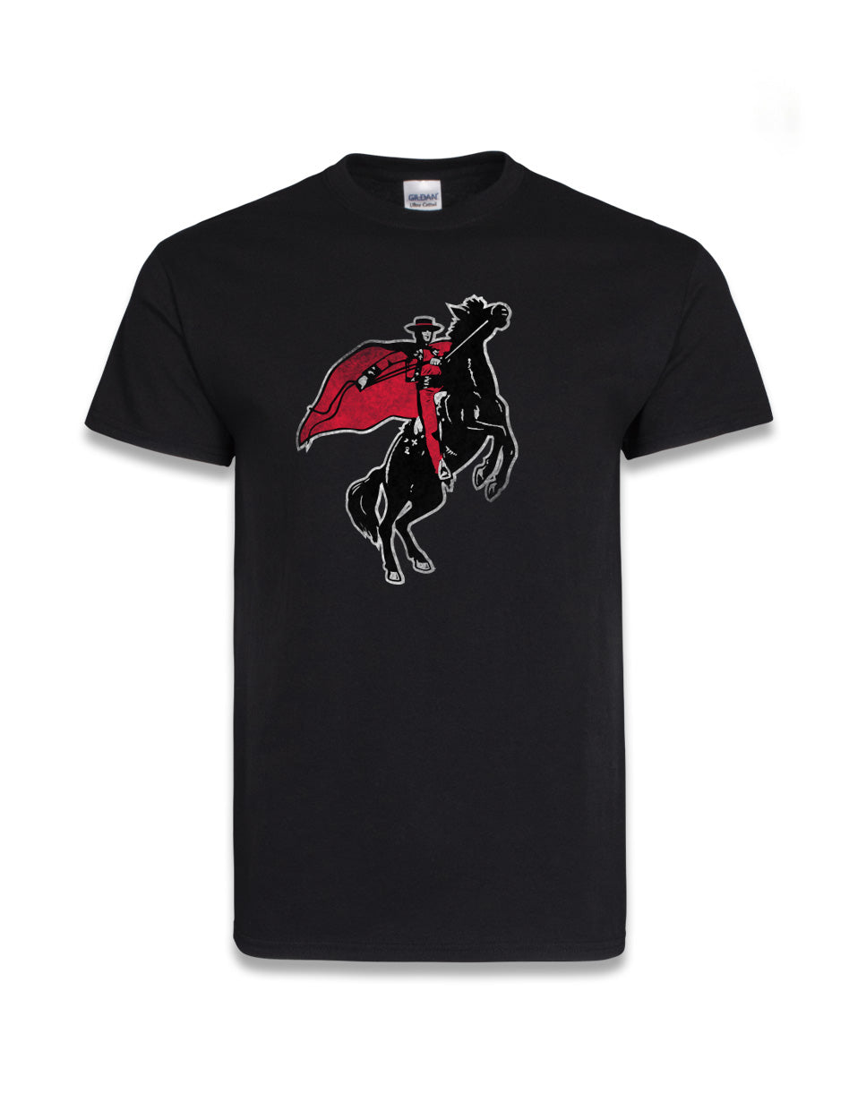 Texas Tech Dark Horse VAULT "Vintage Rearing Rider" Short Sleeve T-shirt