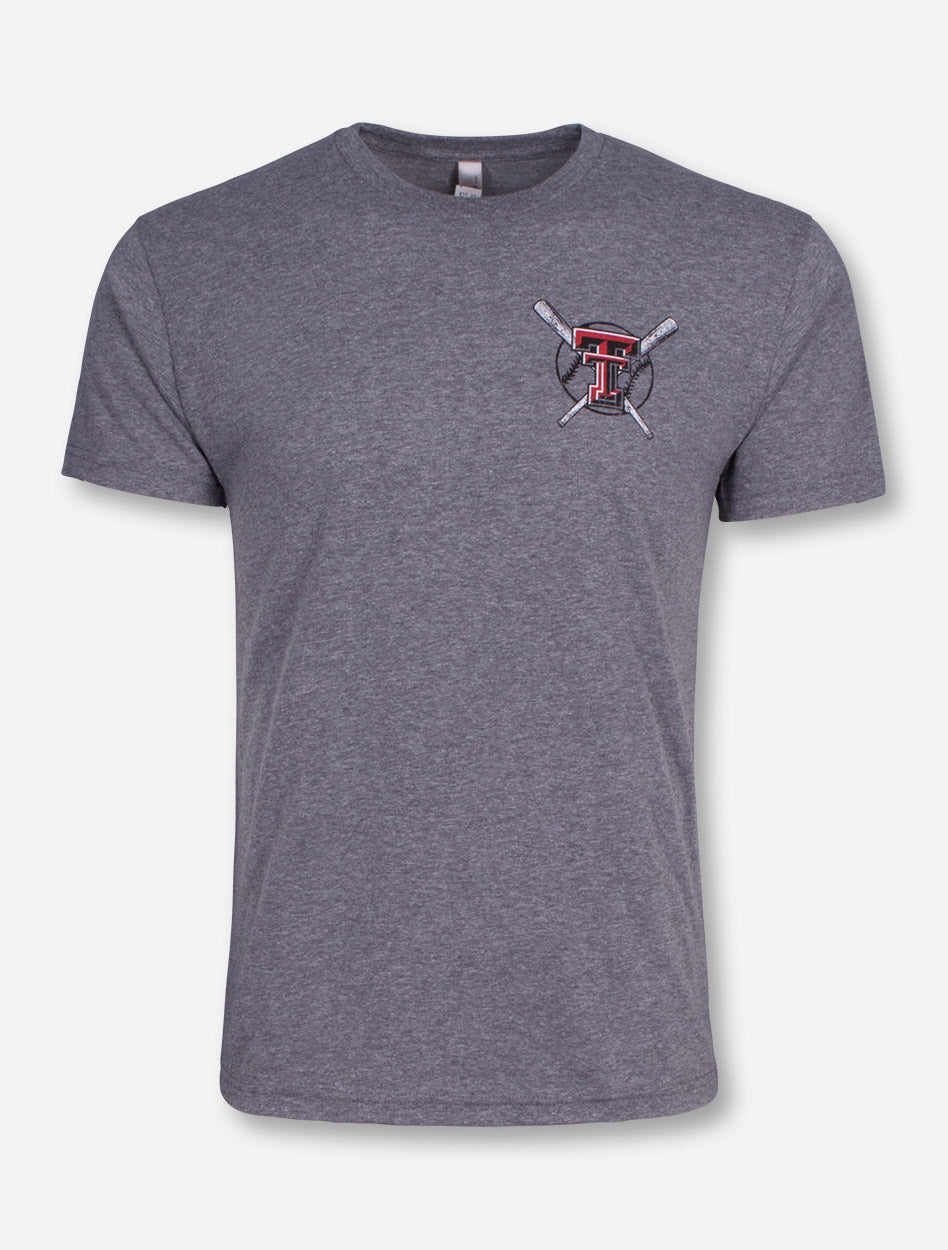 Texas Tech Dan Law Field Baseball Heather Grey T-Shirt