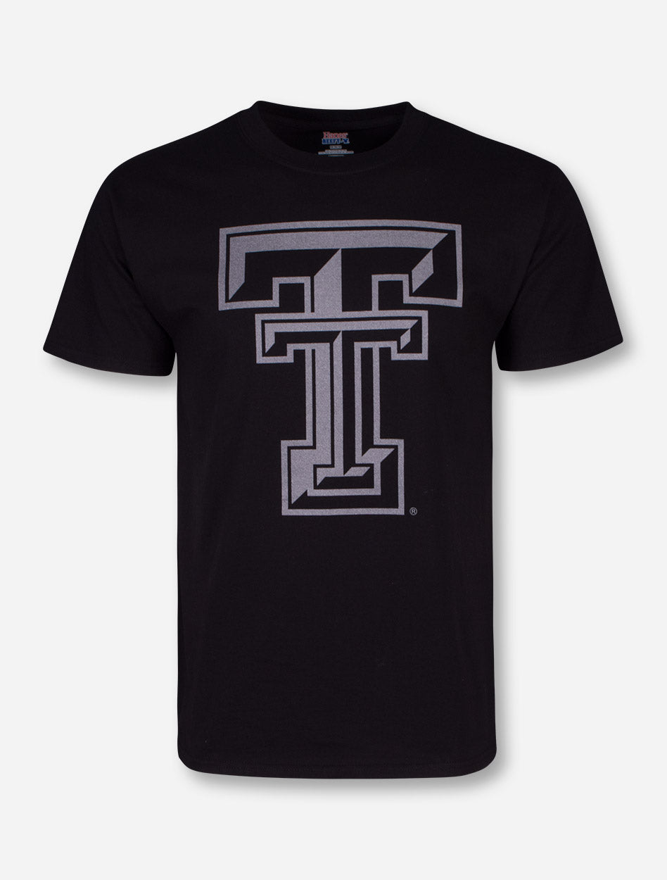 Texas Tech Black Diamond Double T Reflective Black T-Shirt