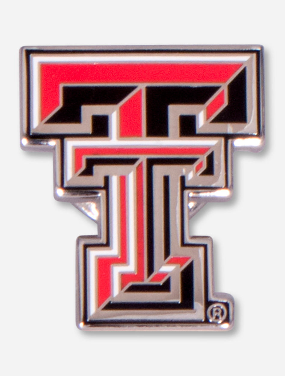 Texas Tech Full Color Double T Lapel Pin