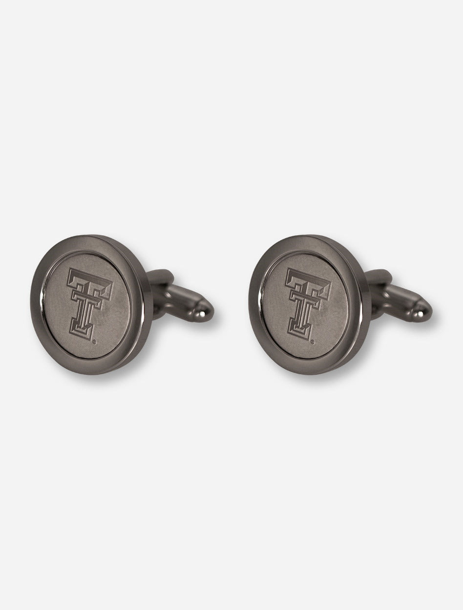 Texas Tech Double T Silver Cufflinks