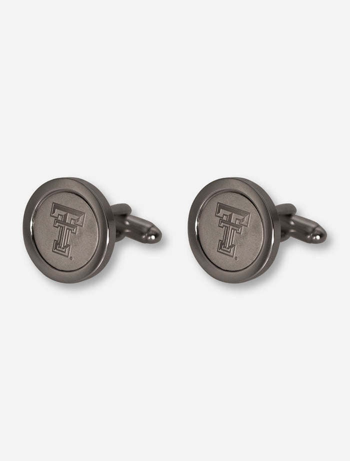 Texas Tech Double T Silver Cufflinks